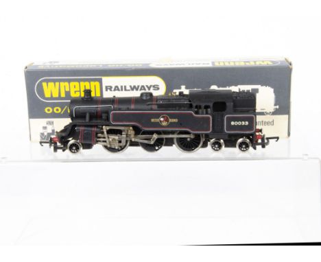 Wrenn 00 Gauge W2218 BR  lined black 2-6-4 Tank Engine, No 80033, with instructions, two packing rings, spare couplings, in o