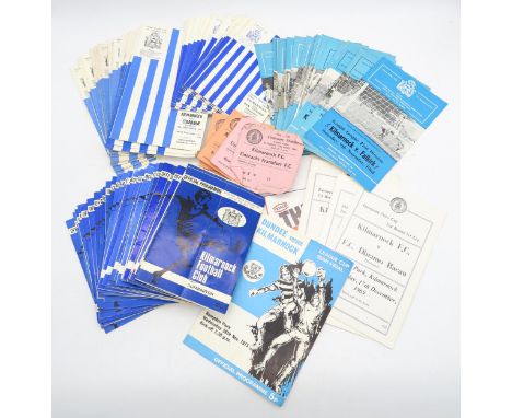 SPORTING MEMORABILIA A large collection of Kilmarnock FC football programmes dating from the late 1960s and 70s, with some ot