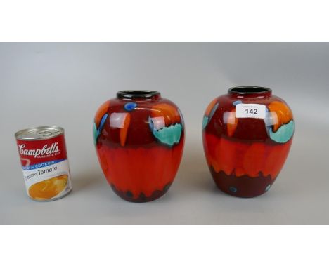 Pair of Poole vases 