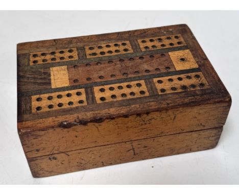 19th c cribbage folding board.
