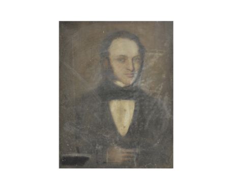 Mid 19th Century Irish School oil on canvas, 'Portrait of Arthur Leared, M.D.', titled and dated verso, 46 cm x 36 cm, framed