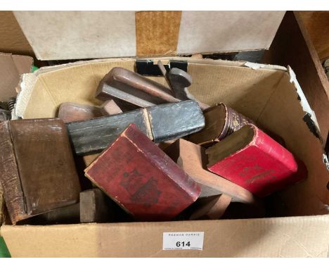 Group of old tools, Victorian document box, other items
