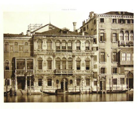 [TRAVEL]. VENICE  Ongania, Ferdinando, editore. Calli e Canali in Venezia, 1890-91, in ten parts, with original paper wrapper