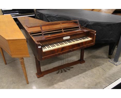 Elwerkemper Grand Piano (c1820) A Viennese grand piano in a mahogany and walnut case on three turned supports, having a 6 oct