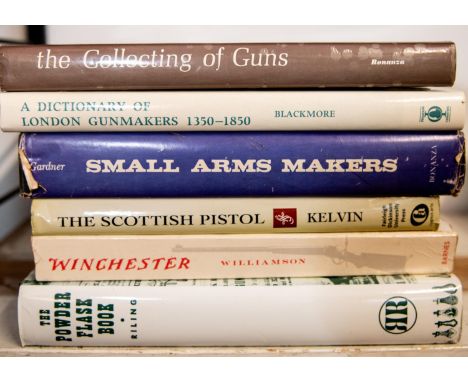 "The Powder Flask Book" by Riling, "Small Arms Makers" by Gardner; also 4 other gun books. GC £20-30 