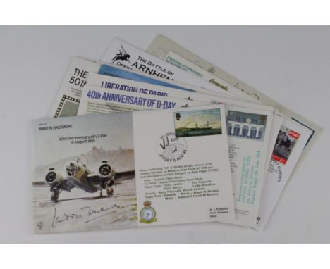 Signed Covers, 9 mainly Military, 40th Anniversary of VJ Day by Paddy Lucas, 40th Anniversary of D-Day by Richard Todd, Liber