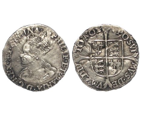 Philip and Mary silver groat, reads:- POSVIMUS, mm. Lis, Spink 2508, full, round, well centred, lightly crinkled and scuffed 
