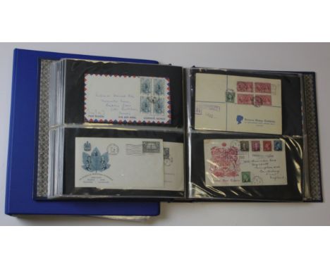 Canada postal history collection First Flight, FDC and other covers (2 albums, approx 335 covers)