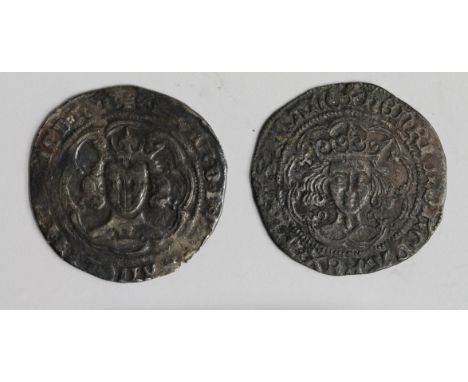 Edward III silver groat of London, Fourth Coinage 1351-1377, Pre-Treaty Period 1351-1361 of series C or D, large and round, w