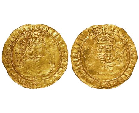 Henry VIII gold half-sovereign, Third Coinage 1544-1547, Tower Mint, wt.5.99g., mm. Pellet within Annulet, found Mid Suffolk 