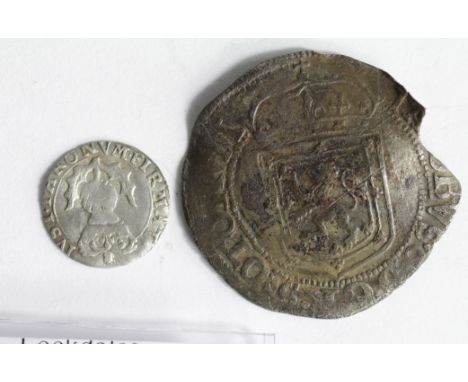 James VI of Scotland silver thistle-merk, Eighth Coinage of 1602, Spink 5497, large full flan but has been hit at obverse 2 o