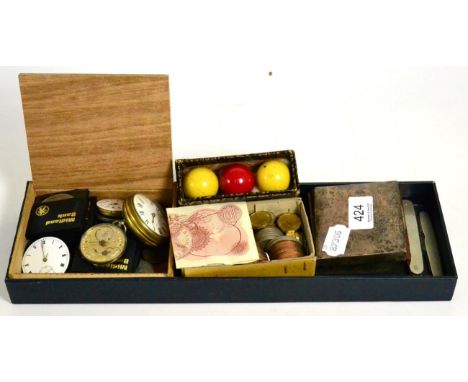 A fusee pocket watch, signed Leplastrier & Son, Shadwell, in gilt metal case, a silver cigarette box, a fountain pen, assorte