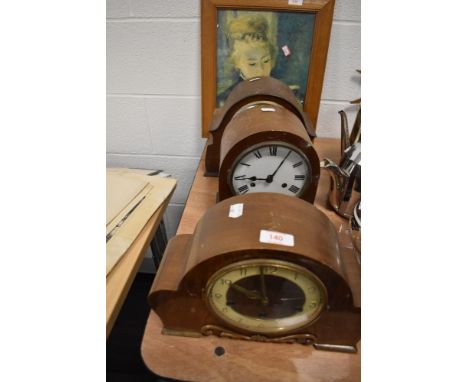 A selection of art deco design mantle clock including Enfield and similar