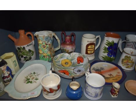 A selection of vintage and modern ceramics including Boddingtons tankard,Wedgwood vase,Emma Bridgwater mug and more.