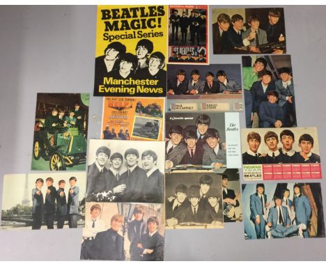 BEATLES POSTERS. Lot of 15 original posters from an assortment of publications to include a Manchester Evening News "Beatles 