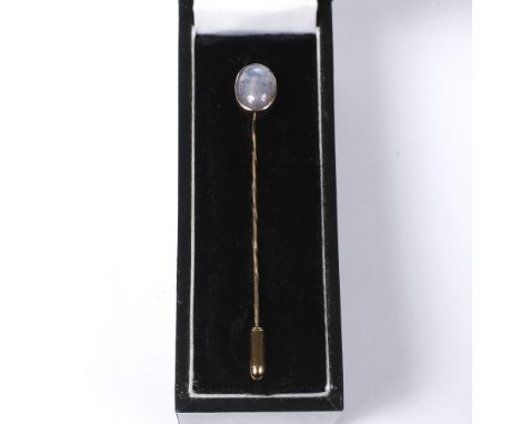 A Victorian stick pin with star sapphire setting