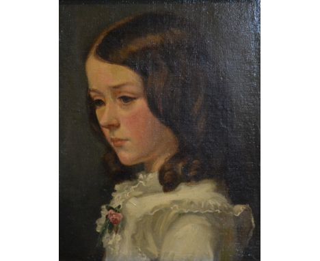 A portrait of a girl 19.5cm x 15.5cm