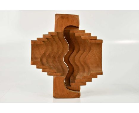 † BRIAN WILLSHER (1930-2010); abstract composition, wood, signed and dated 1984, height 30cm.Condition Report: Very light wea