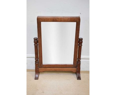 WORKSHOP OF ROBERT MOUSEMAN THOMPSON; an oak swing dressing table mirror, height 73cm.Condition Report: We cannot comment on 