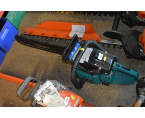 A Makita petrol powered chainsaw