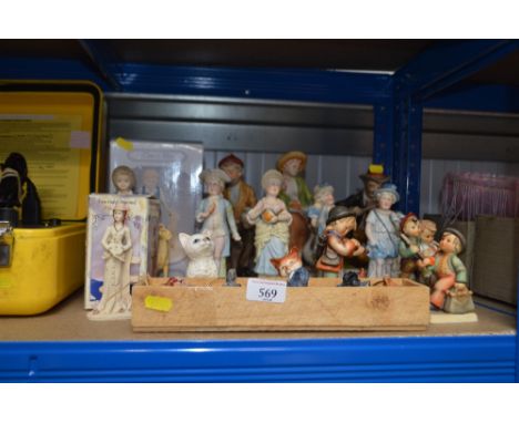 A quantity of various figures to include Goebel, Royal Doulton, Beswick etc.