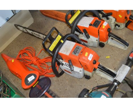 A Stihl petrol powered chainsaw