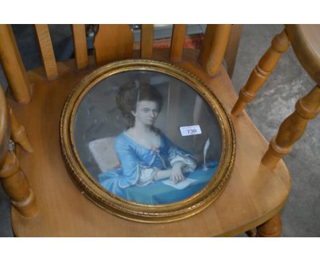 A gilt framed portrait study of Margaret Parke 