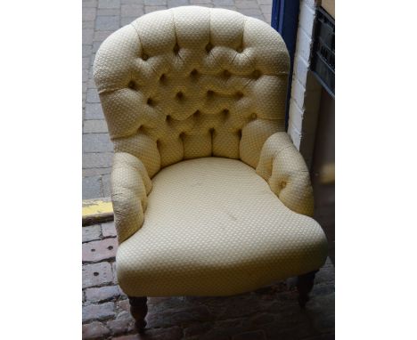Button back nursing chair