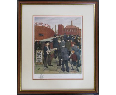 Limited edition framed print 'Before the match' by Tom Dodson no 347/500 44 cm x 50 cm (size including frame)