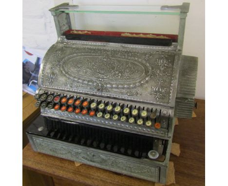 National cash register model no 356-2 serial number 1361247W circa 1914 inc 5 spare key blanks etc (purchased post-decimalisa