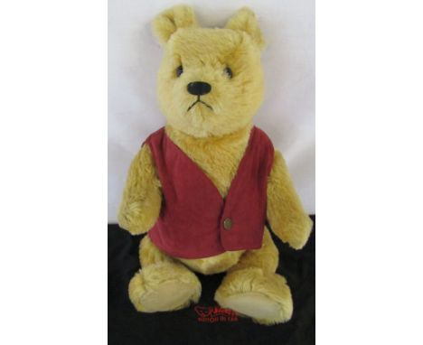 Steiff 20 inch Winnie the Pooh with cloth bag and tag