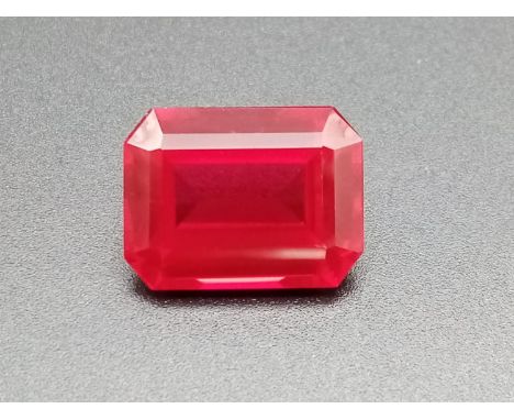 A large rectangle cut Ruby Corundum 16x12 total carats 15.85 