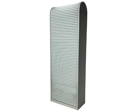 Aldo van den Nieuwelaar (1944-2010) for Pastoe - 'A'dammer' ribbed roller shutter cabinet, the interior fitted with shelves, 