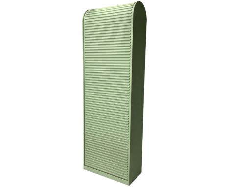 Aldo van den Nieuwelaar (1944-2010) for Pastoe - 'A'dammer' ribbed roller shutter cabinet, the interior fitted with shelves, 