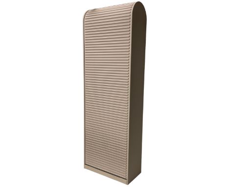 Aldo van den Nieuwelaar (1944-2010) for Pastoe - 'A'dammer' ribbed roller shutter cabinet, the interior fitted with shelves a