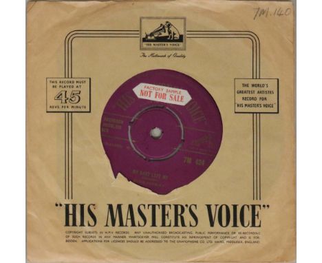 ELVIS PRESLEY - MY BABY LEFT ME - ORIGINAL UK HMV 7" (7M 424) - FACTORY SAMPLE STICKERED. Very clean original UK 7" of My Bab