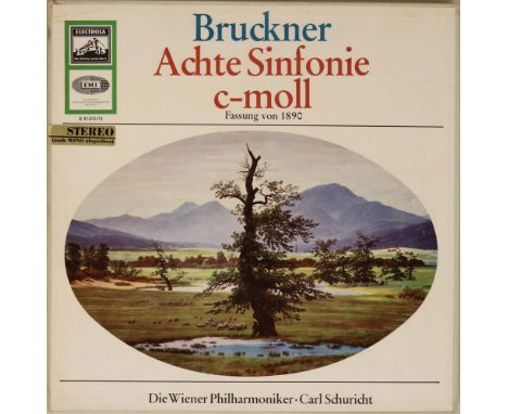 BRUCKNER - ACHTE SINFONIE C-MOLL - ELECTRTOLA GERMAN STEREO LP SET (E 91272/73). The sought after original stereo German edit