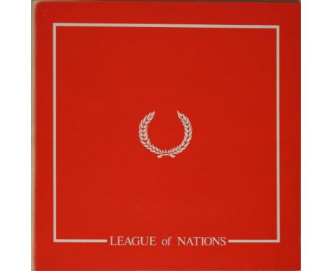 LEAGUE OF NATIONS - MUSIC FOR THE NEW DEPRESSION LP (ORIGINAL UK PRESSING - GLAZE RECORDINGS GZLP 102). Hard to find original