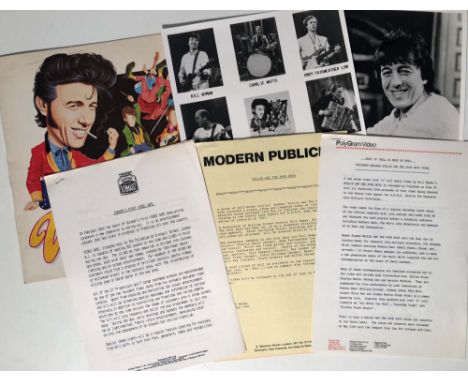 BILL WYMAN - WILLIE AND THE POOR BOYS PRESS PACK. A press pack for the Rolling Stones star Bill Wyman's supergroup Willie And