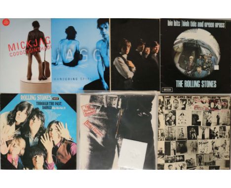 MICK JAGGER/ROLLING STONES - LPs. Finely tuned selection of 7 x LPs with out of print 90s releases. Titles are Mick Jagger (x