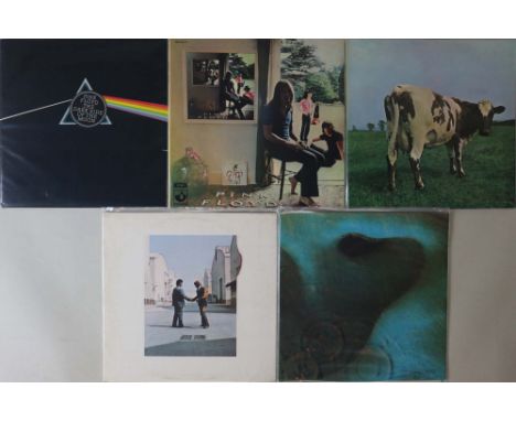 PINK FLOYD - GERMAN/DUTCH PRESSING LPs. Ace pack of 5 x early/original Dutch and German pressing studio LPs. Titles are The D