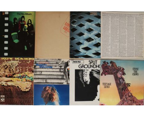 CLASSIC 70s ROCK &amp; PROG - LPs. Fully loaded collection of 16 x original title LPs. Artists/titles are Yes - The Yes Album