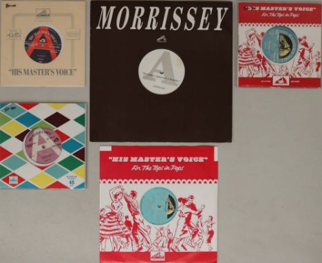 MORRISSEY - UK 7"/10"/12" PROMOS. Glamorous collection of UK promos with 3 x 7", 1 x 10" and 1 x 12". Titles are Piccadilly P