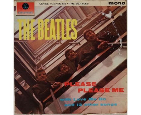 THE BEATLES - PLEASE PLEASE ME - 1ST UK 'BLACK AND GOLD' MONO (PMC 1202). A solid example 1st UK mono pressing of the iconic 