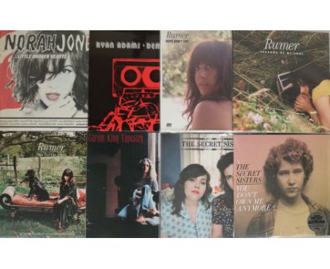 MODERN COUNTRY/JAZZ/FOLK LPs. Cool collection of 25x LPs with artists/titles including: Norah Jones - ...Little Broken Hearts