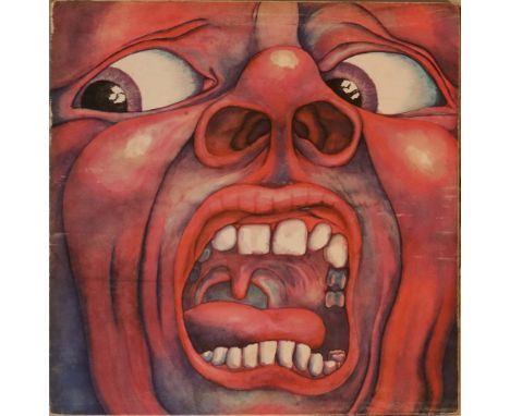 KING CRIMSON - IN THE COURT OF THE CRIMSON KING LP (1ST UK PRESSING ILPS 9111). A really clean example original UK pressing o