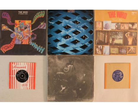 THE WHO - LPs/7". Smart collection of 4 x UK LPs with 2 x 45s. Titles are A Quick One (original Reaction 593002 - VG+ a few l