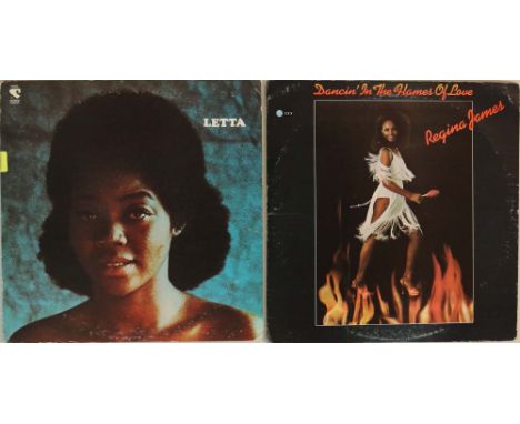 REGINA JAMES/LETTA MBULU - LPs. Excellent pack of 2 x hard to source LPs. TItles are Regina James - Dancin' In The Flames Of 