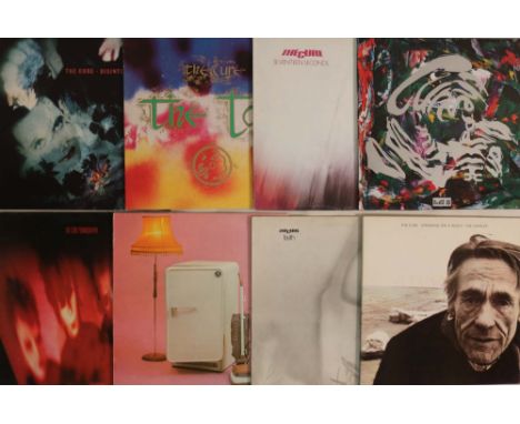 THE CURE - LPs. Top collection of 8 x original title (and pressing) LPs. Titles are Disintegration (FIXH 14 - Ex/Ex w/printed