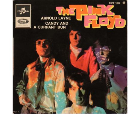 THE PINK FLOYD - ARNOLD LAYNE 7" P/S (ORIGINAL FRENCH RELEASE - COLUMBIA ESRF 1857). Super scarce and super clean original Fr